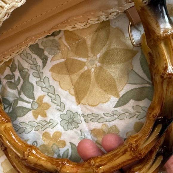 Kiss See Straw Packable Large Mesh Woven Tote Hobo Boho Bag - Picture 7 of 7